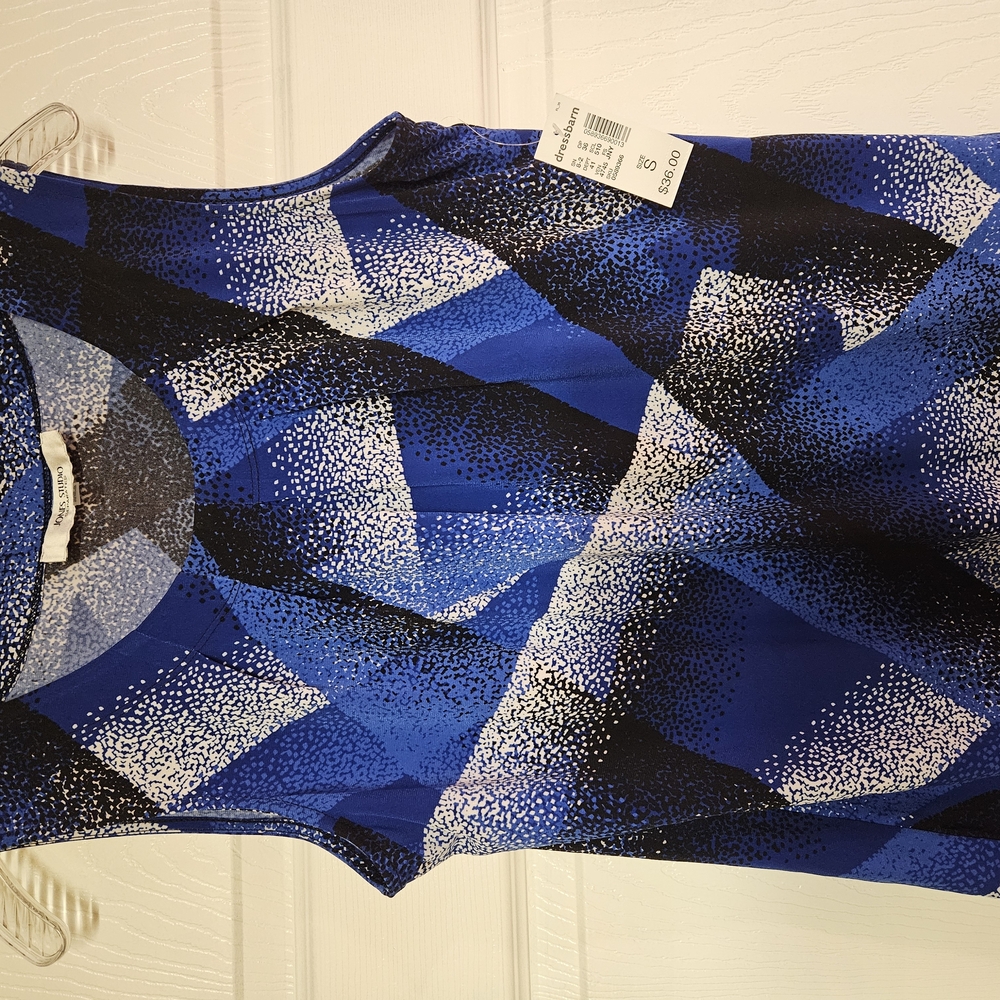 Calvin Klein Blue Geometric Dress